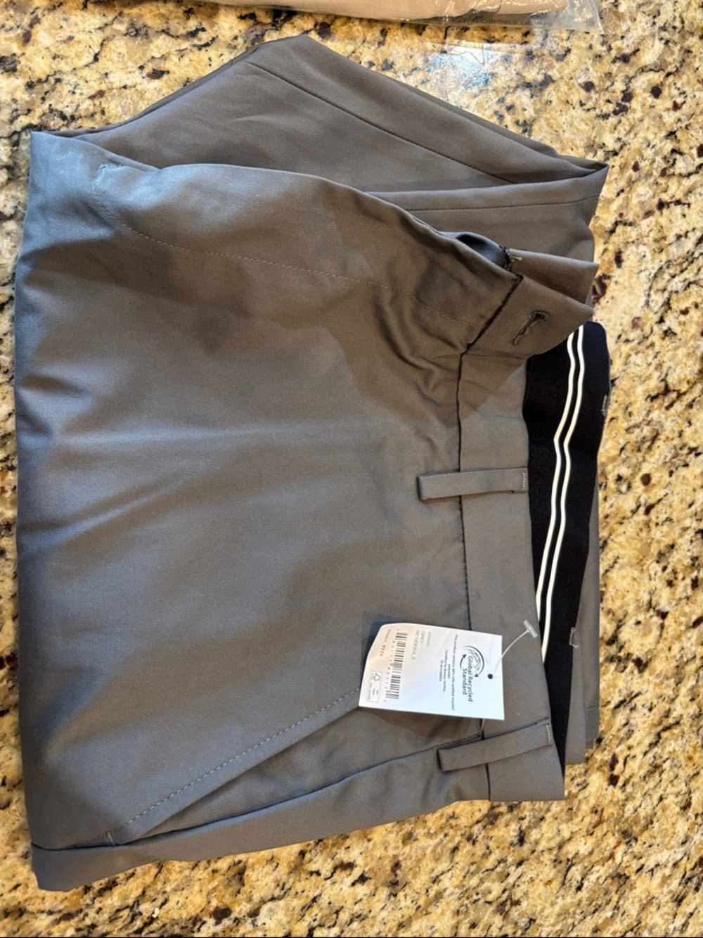 Amazon Essentials Men's Gray Straight-Leg Chinos